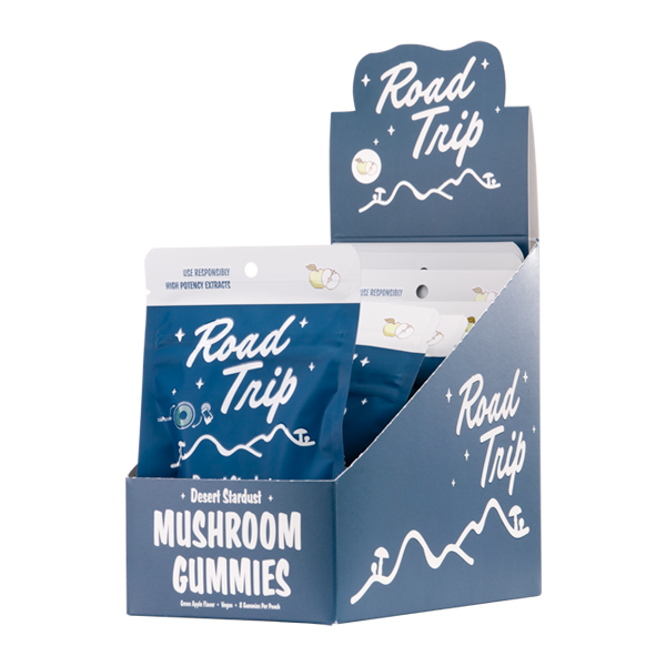 10 Pack Green Apple ROAD TRIP Mushroom Gummies 8ct For Wholesale