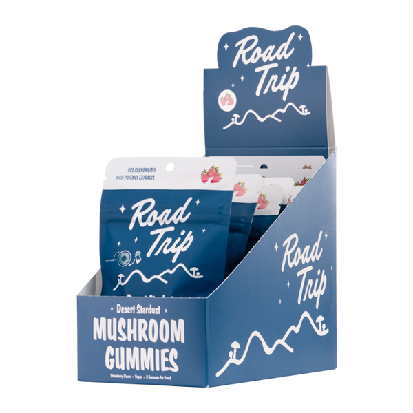 10 Pack Strawberry ROAD TRIP Mushroom Gummies 8ct For Wholesale