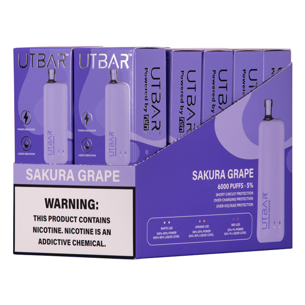 Sakura Grape UT Bar 10-Pack for Wholesale