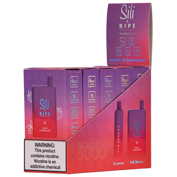 Berry Strawberry Sili x Ripe Vape 5-Pack for Wholesale