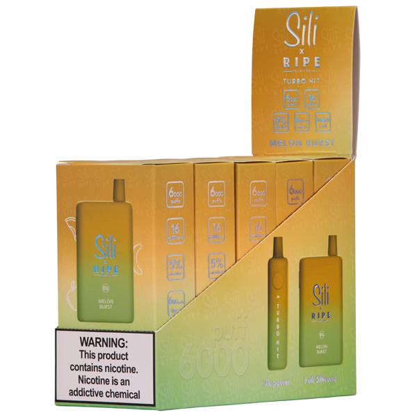 Melon Burst Sili x Ripe Vape 5-Pack for Wholesale