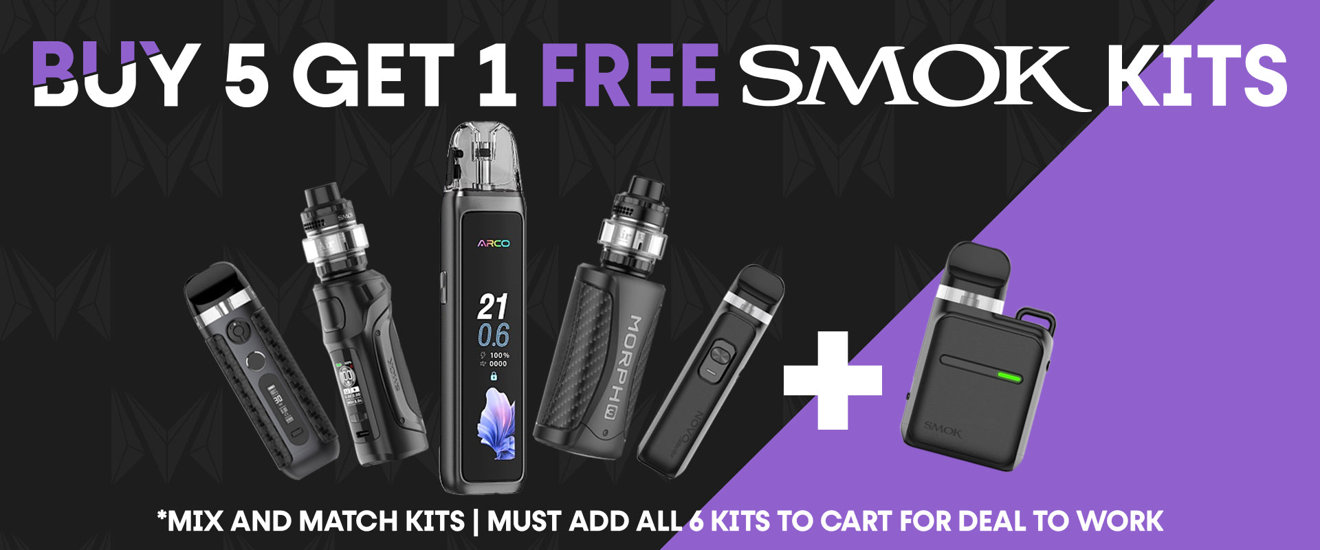 Smok Kits Black Friday Deal Buy 5 Get 1 Free