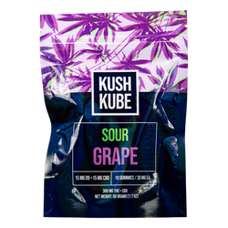 Sour Grape Kush Kube Gummy 10-Packs Wholesale