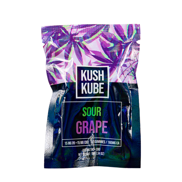 Sour Grape Delta-9 Kush Kube Gummies Wholesale