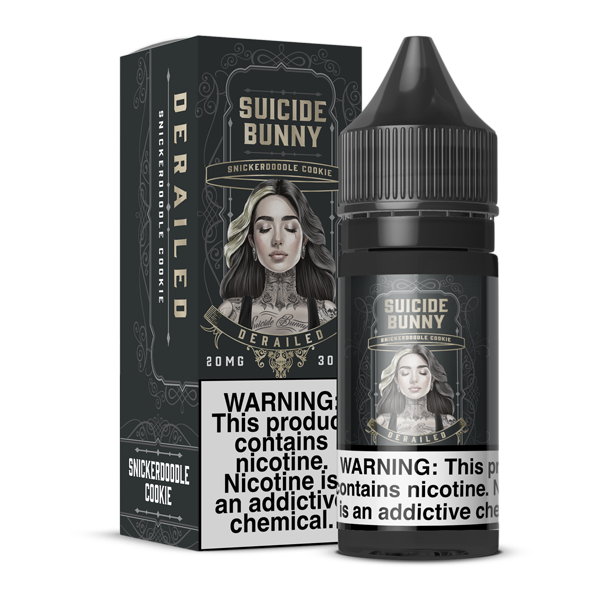 Derailed Suicide Bunny Salt E-Juice Bottle & Box for Wholesale