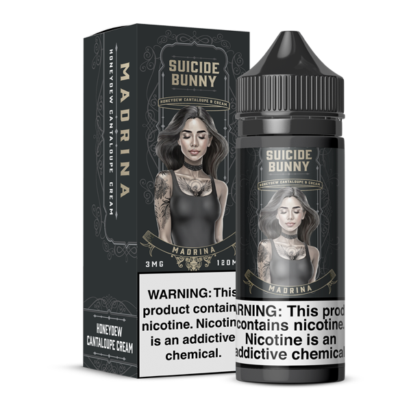 Madrina Suicide Bunny Free Base E-Juice Bottle & Box for Wholesale