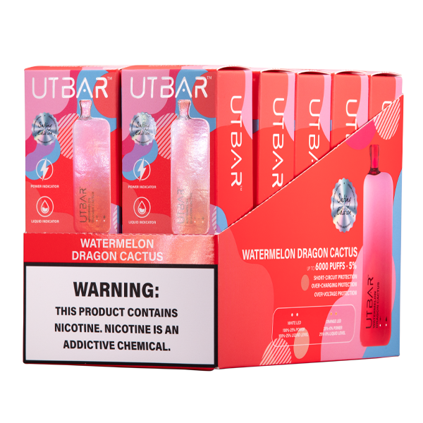 Watermelon Dragon Cactus UT BAR Wholesale Vape 10-Pack