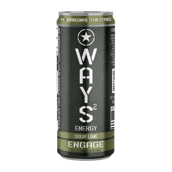 Sour Lime ENGAGE WAYS Energy Drink 12oz