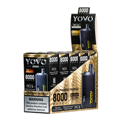 Alphonso Mango YOVO JB8000 5-Pack Wholesale Vape