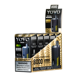 Mento Rainbow Blast YOVO JB8000 Vapes 5-Pack Wholesale