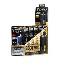Mento Strawberry YOVO JB8000 Vape 5-Pack Wholesale