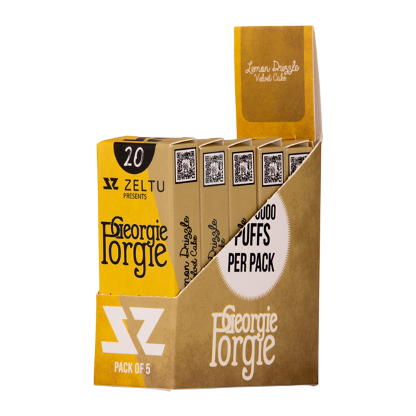 Lemon Drizzle Velvet Cake Georgia Porgie Zeltu X3 Pods 20mg 5 pack for wholesale