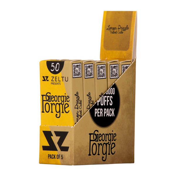 Lemon Drizzle Velvet Cake Georgia Porgie Zeltu X3 Pods 50mg 5 pack for wholesale