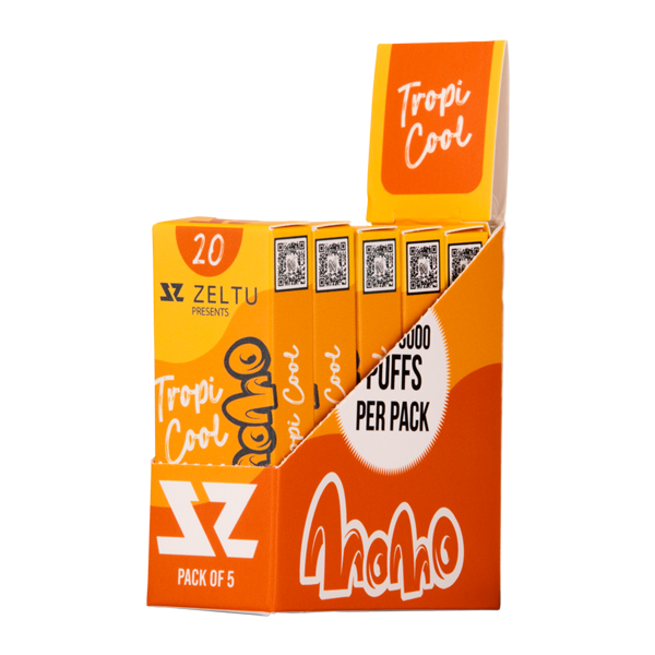 Tropicool Momo Zeltu X3 Pods 20mg 5 pack for wholesale