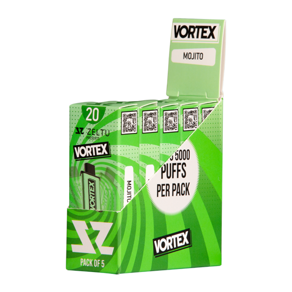 5 pack of Mojito Vortex Zeltu X3 Pod 20 for wholesale