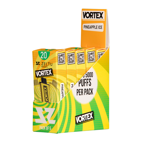 5 pack of Pineapple Ice Vortex Zeltu X3 Pod 20 for wholesale