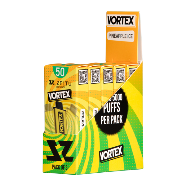 5 pack of Pineapple Ice Vortex Zeltu X3 Pod 50 for wholesale