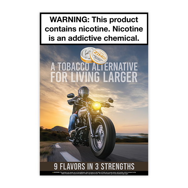 Zimo Pouches Motorcycle Poster