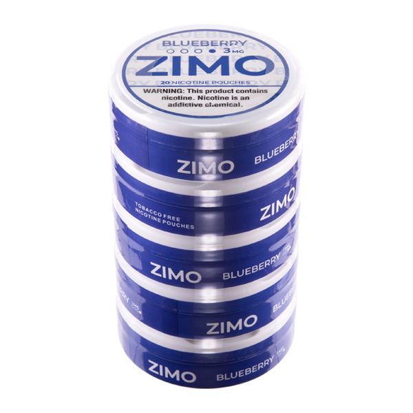 Zimo Blueberry 3MG White Label 5-Pack for Wholesale