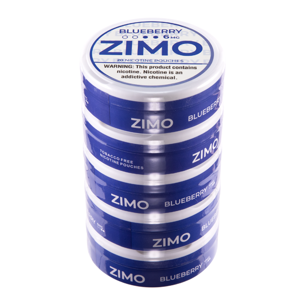Zimo Blueberry 6MG White Label 5-Pk for Wholesale