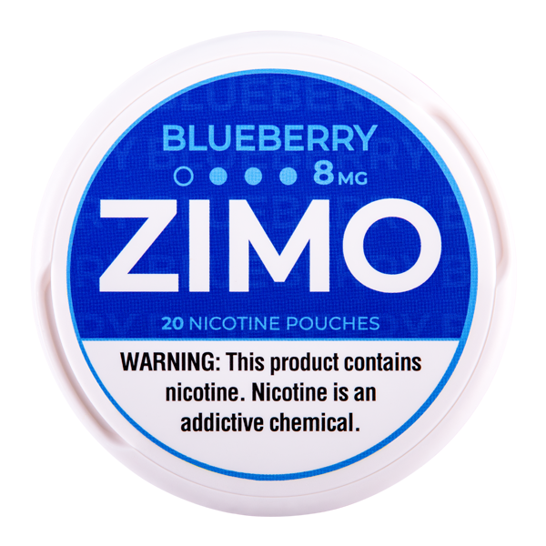 Blueberry Zimo Nicotine Pouches 8mg for Wholesale