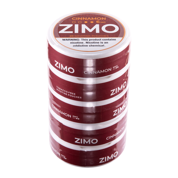 Cinnamon Zimo Nicotine Pouches 6mg 5-Pack for Wholesale