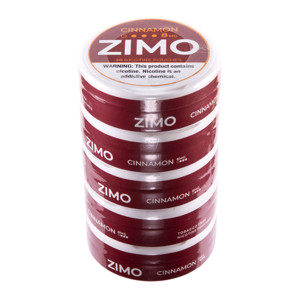Cinnamon Zimo Nicotine Pouches 8mg 5-Pack for Wholesale