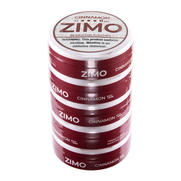 Cinnamon Zimo Nicotine Pouches 8mg 5-Pack for Wholesale