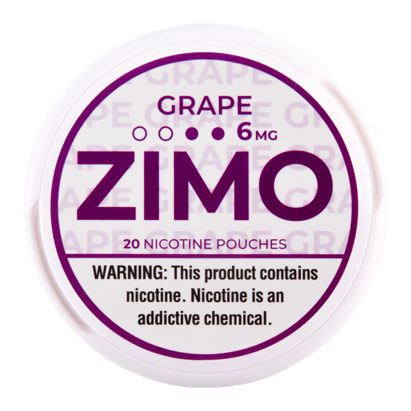 Grape Zimo Nicotine Pouches 6mg for Wholesale