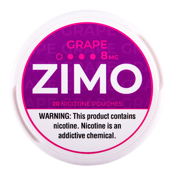 Grape Zimo Nicotine Pouches 8mg for wholesale
