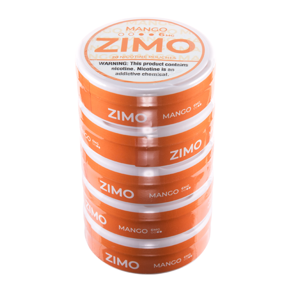Mango Zimo Nicotine Pouches 6mg 5-Pack for Wholesale