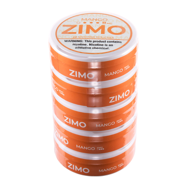 Mango Zimo Nicotine Pouches 8mg 5-Pack for Wholesale