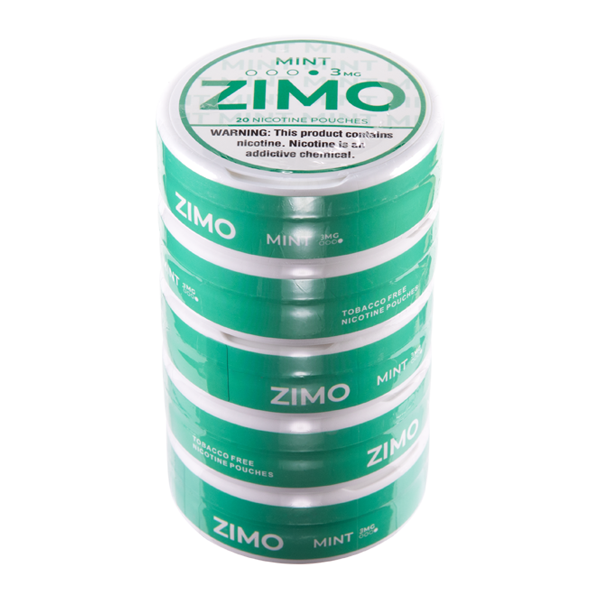 Mint Zimo Nicotine Pouches 3mg 5-Pack for Wholesale