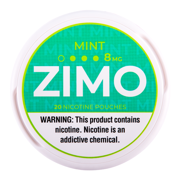 Mint Zimo Nicotine Pouches 8mg for Wholesale