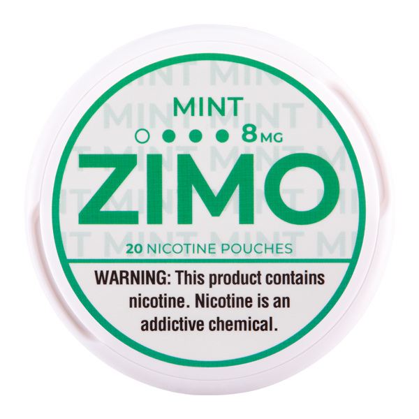 Mint Zimo Nicotine Pouches 8mg for Wholesale