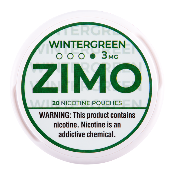 Wintergreen Zimo Nicotine Pouches 3mg for Wholesale
