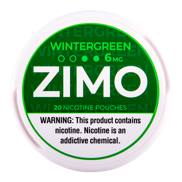 Wintergreen Zimo Nicotine Pouches 6mg for Wholesale