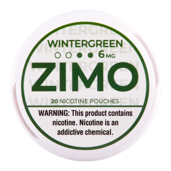 Wintergreen Zimo Nicotine Pouches 6mg for Wholesale