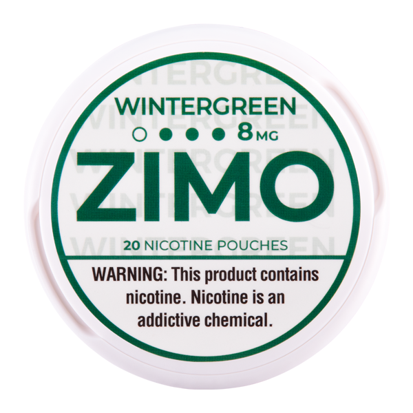 Wintergreen Zimo Nicotine Pouches 8mg for Wholesale