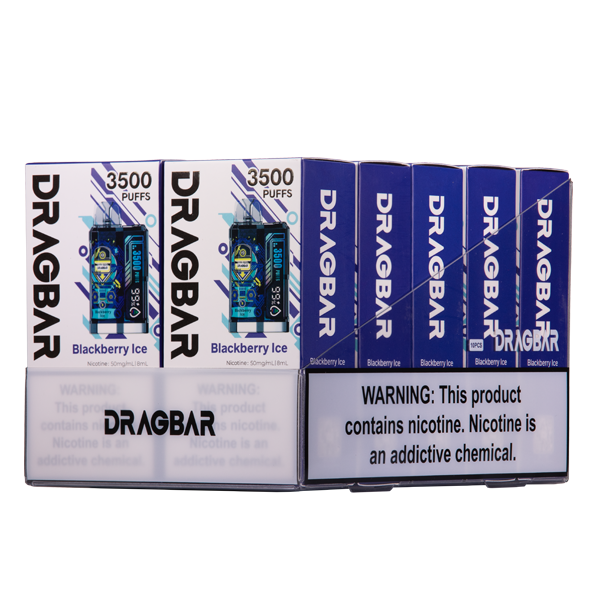 Blackberry Ice Dragbar B3500 Vape 10-Pack for Wholesale