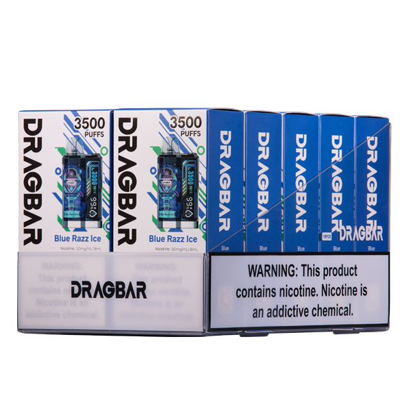 Blue Razz Ice Zovoo Dragbar B3500 10-Pack for Wholesale