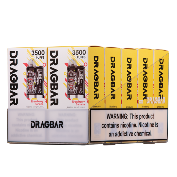 Strawberry Banana Zovoo Dragbar B3500 10-Pack for Wholesale