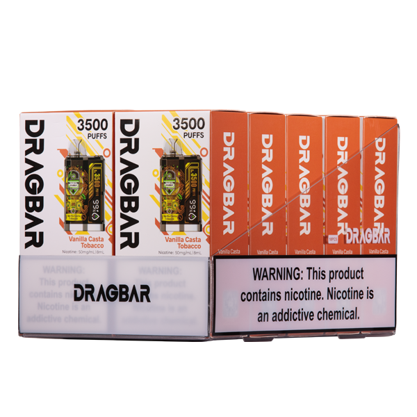 Vanilla Casta Tobacco Zovoo Dragbar B3500 10-Pack for Wholesale
