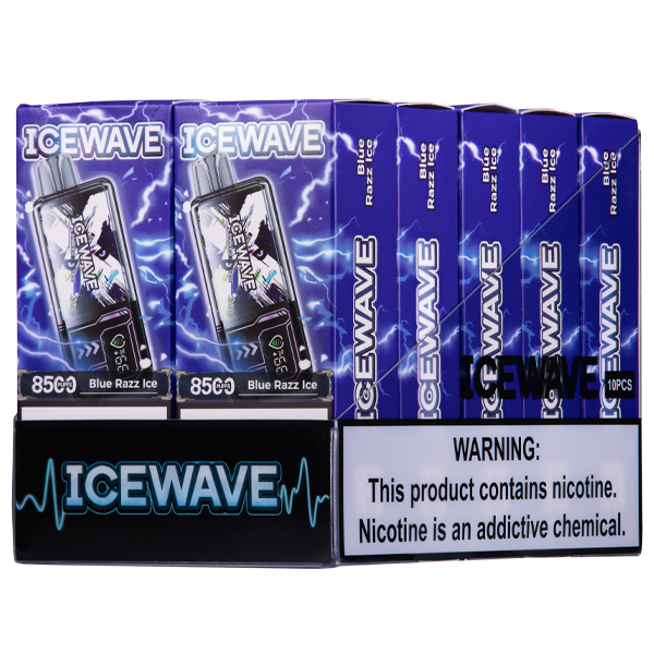 Blue Razz Ice Icewave 8500 10-Pack for Wholesale