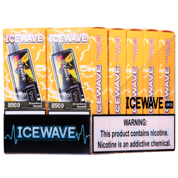 Strawberry Banana Icewave 8500 10-Pack for Wholesale