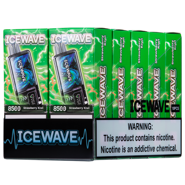 Strawberry Kiwi Icewave 8500 10-Pack for Wholesale