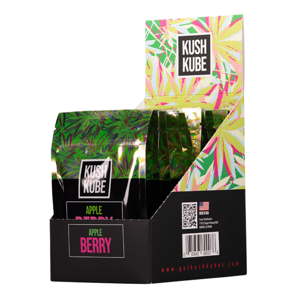 Kush Kube Apple Berry Gummies 10 count 10-Pack Wholesale