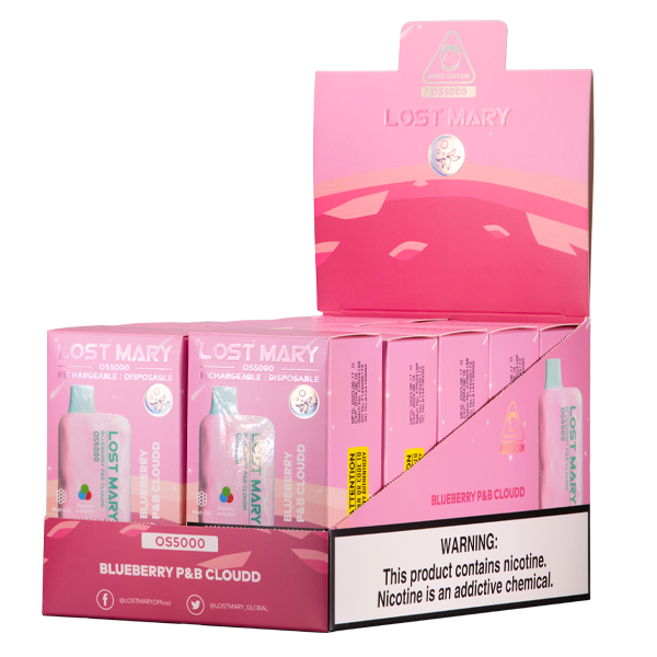 Blue Cotton Candy Lost Mary 10-Pack Display