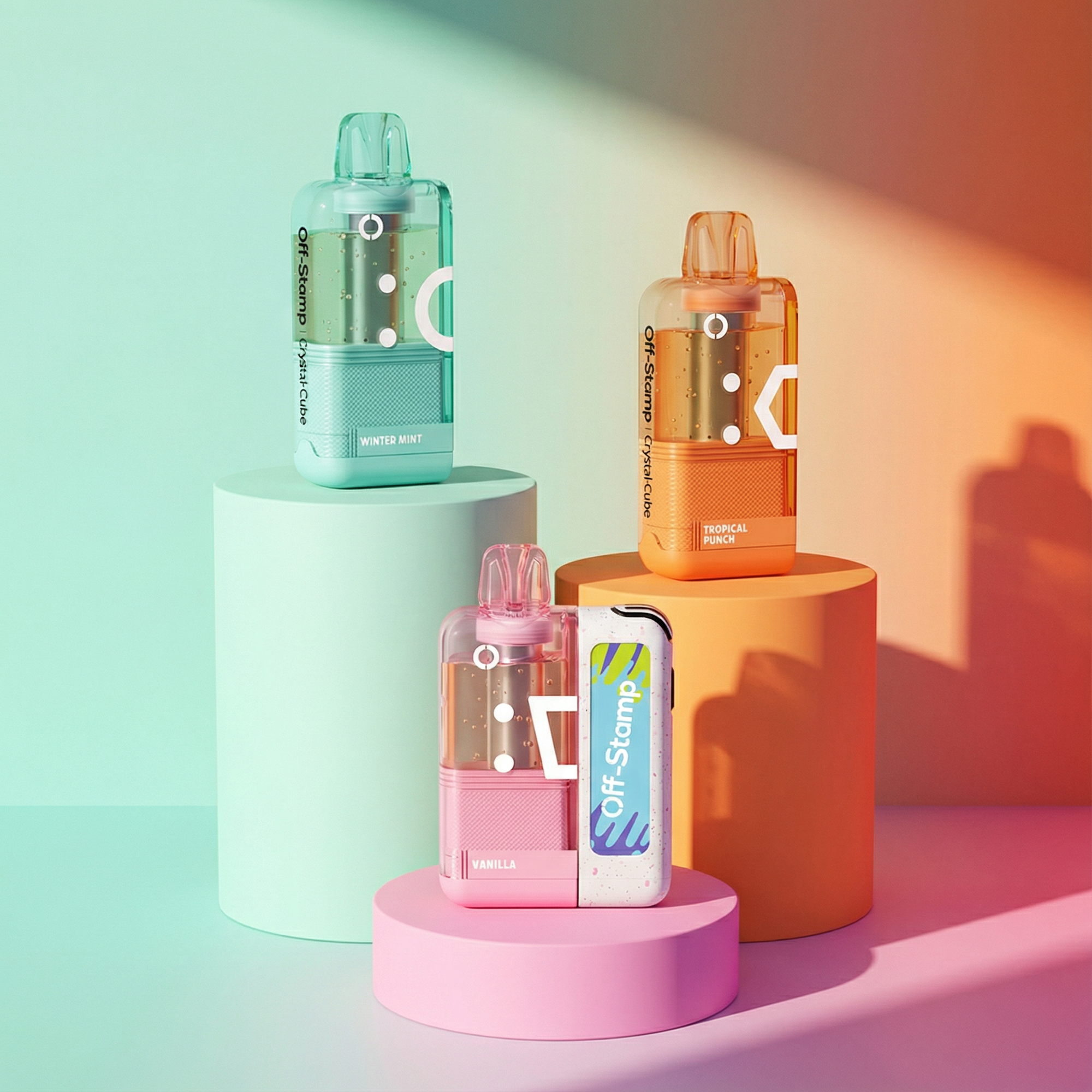 Off Stamp Crystal Cubes