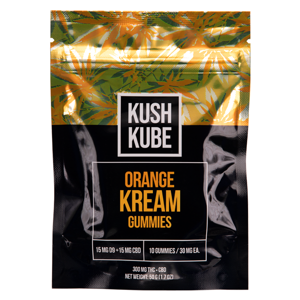 Kush Kube Fruit Punch Gummies 10 count Wholesale